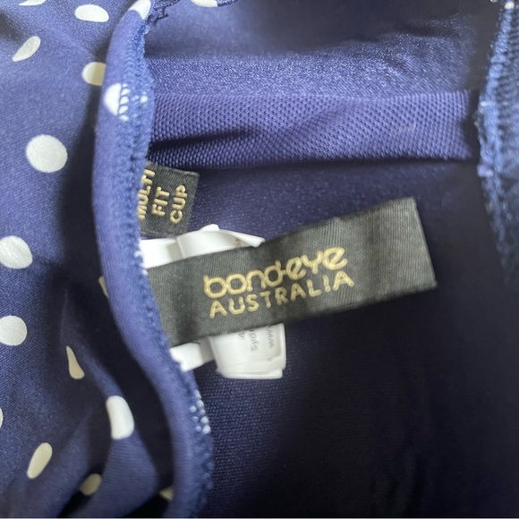 Bond-Eye Australia Slimming Polka-Dot Swimsuit US Size 10 Blue and White - Picture 9 of 10